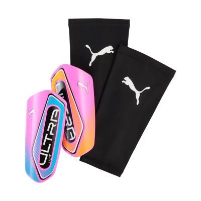 Ochraniacze piłkarskie Puma Ultra Light Sleeve różowo-czarne 31019 01