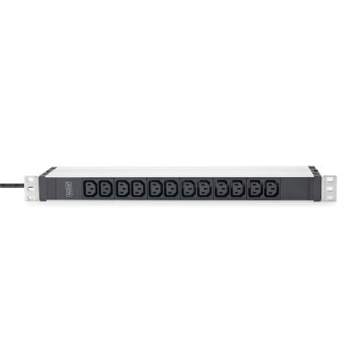 20. Listwa zasilająca PDU 19" Rack, 12x gniazdo C13 16A/230 V, 2.0m, 1x wtyk unischuko, 16A, aluminiowa