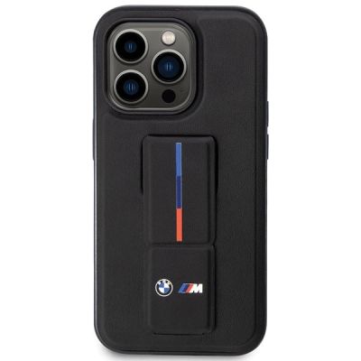 3. Etui BMW Grip Stand Hot Stamp iPhone 14 Pro - czarne
