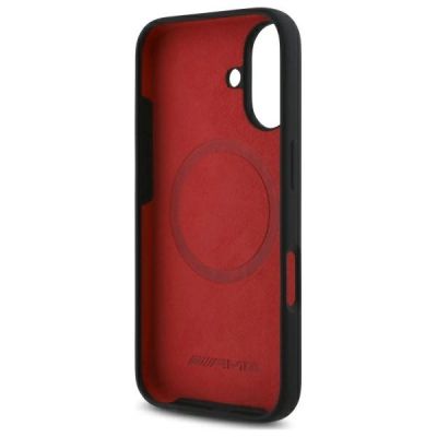 7. Etui AMG Checkered Flag Pattern MagSafe na iPhone 16 - czarne