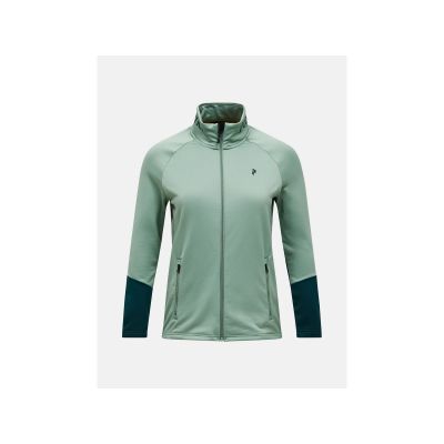 Bluza damska PEAK PERFORMANCE W Rider Essentials Midlayer Zip Jacket kolor zielony