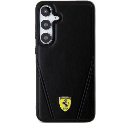3. Etui Ferrari Hot Stamp V Lines MagSafe na Samsung Galaxy S24 - czarne