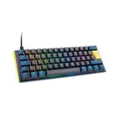 10. Ducky One 3 Daybreak Mini klawiatura Gaming USB Niemiecki Czarny, Niebieski, Zielony
