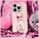 8. Etui Nimmy Glasses Cool Cat na iPhone 16 Pro - różowe