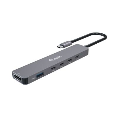 Equip 133500 stacja dokująca Przewodowa USB 3.2 Gen 1 (3.1 Gen 1) Type-C Szary
