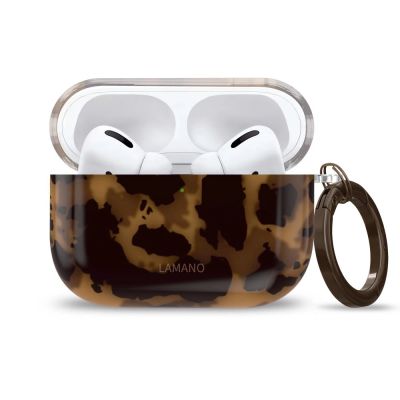 2. Etui Tech-Protect Lamano na AirPods Pro 1 / 2 - czarno-brązowe