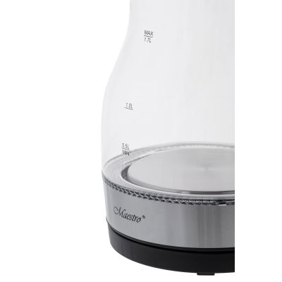 2. Czajnik elektryczny szklany 2200W MR-061-BLACK MAESTRO