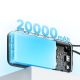 7. Powerbank Cuktech CUKP200NGLDG 55W 20000mAh z wbudowanym kablem USB-C - szary