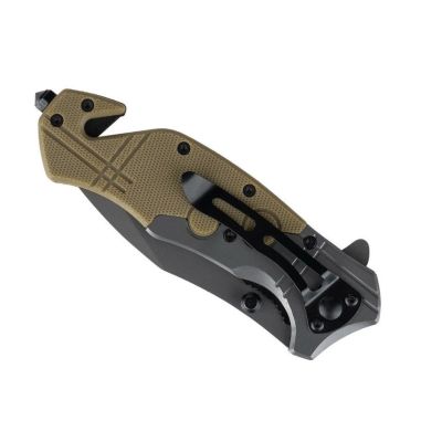 9. Nóż Commander Rescue 101 INC Black/Tan