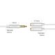 10. Ugreen kabel przewód rozdzielacz słuchawkowy 3,5 mm mini jack AUX mikrofon 20cm (mikrofon + wyjście stereo) srebrny (30619)