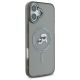 4. Etui Karl Lagerfeld IML Metal Karl&Choupette Head MagSafe na iPhone 16 - czarne