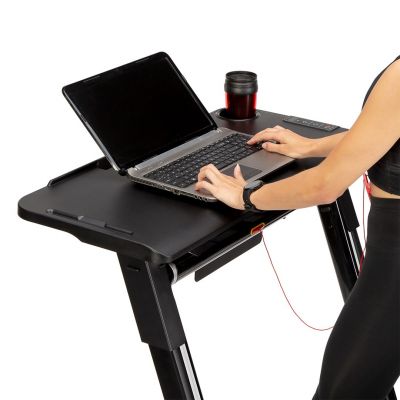 19. Bieżnia elektryczna z biurkiem HMS LOOP12 MULTI 1-12 km/h, szara