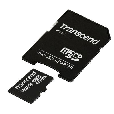 2. SD microSD Card  16GB Transcend SDHC Class10 w/adapter