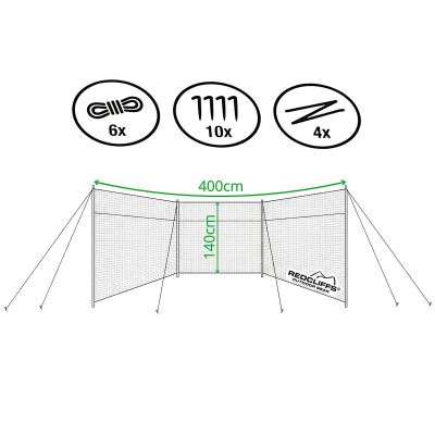 4. PARAWAN PLAŻOWY 4x1,4M W POKROWCU NIEBIESKI REDCLIFFS