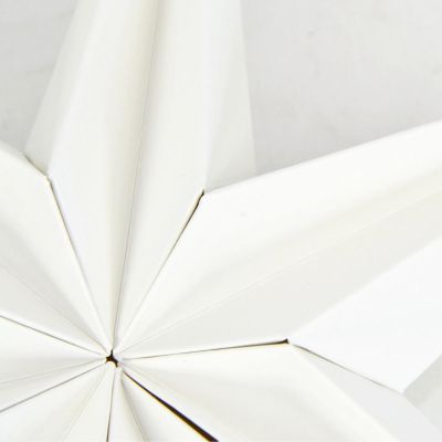 4. DEKORACJA PAPIEROWA GWIAZDA 30CM 7 RAMION BIAŁA SASKA GIFT & DECOR