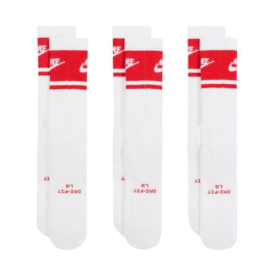 3. Skarpety Nike Everyday Elevated Crew 3 pary biało-czerwone IM7949 900
