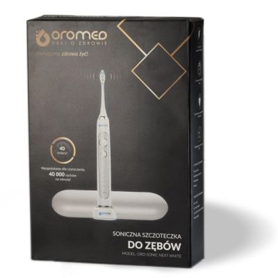 9. Szczoteczka soniczna OROMED ORO SONIC NEXT WHITE
