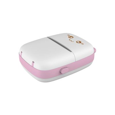 12. Drukarka termiczna HURC9 Bluetooth kotek mini z aplikacją - różowa