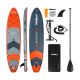 21. Deska SUP REBEL ACTIVE pompowana 350x81x15cm pomarańczowa