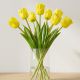 5. TULIPAN CIEMNO ŻÓŁTY 38CM JAK ŻYWY DEKORACJA WIOSENNA