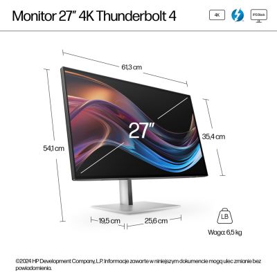 2. HP 27-calowy monitor seria 7 Pro 4K Thunderbolt 4 – 727pk