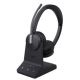 3. Yealink WH64 Workstation Dual Zestaw słuchawkowy Przewodowy i Bezprzewodowy Opaska na głowę Biuro/centrum telefoniczne USB Type-C Bluetooth Podstawka do ładowania Czarny