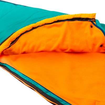 4. Śpiwór Trollkids Femund 3in1 zielony morski/niebieski madeirowski/zachód słońca na Saharze (695-358)