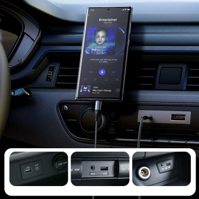 13. Kabel Joyroom Audio Transfer Series SY-A07 mini jack 3,5 mm / USB-C 1,2m - czarny