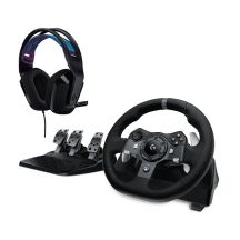 GAMING WHEEL LGT G920+HEADPH G335 BLACK