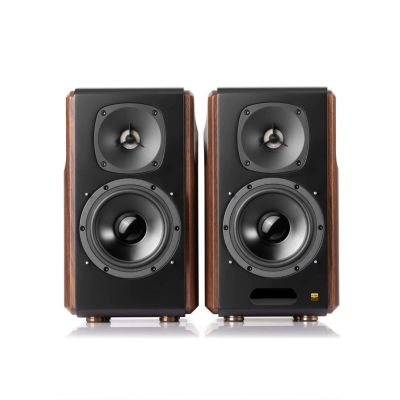 3. Edifier S2000 MKIII Głośniki podstawkowe Bluetooth (para) - czarny/brązowy