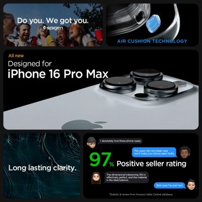 9. Etui Spigen Ultra Hybrid na iPhone 16 Pro Max - czarny mat