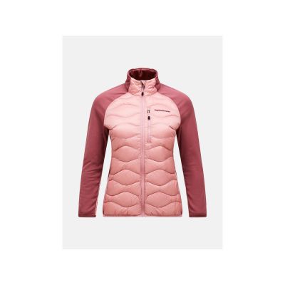 Kurtka damska puchowa PEAK PERFORMANCE W Helium Hybrid Down Jacket kolor różowy