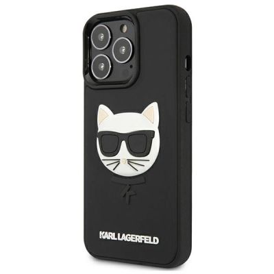 2. Etui Karl Lagerfeld 3D Rubber Choupette na iPhone 13 Pro / iPhone 13 - czarne