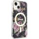 4. Etui Guess Flower MagSafe na iPhone 14 - czarne