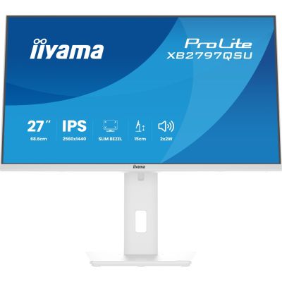 32. iiyama ProLite XB2797QSU-W1 monitor komputerowy 68,6 cm (27") 2560 x 1440 px Quad HD LED Biały