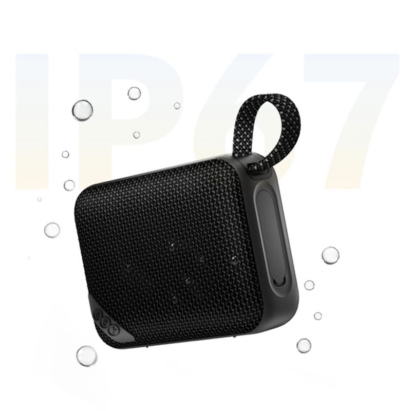 6. Głośnik Bluetooth QCY SP2 IP67 z podświetleniem RGB i trybem stereo - czarny