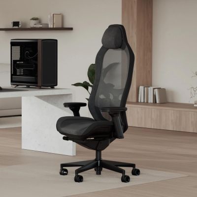 4. Fractal Design Refine 2 Mesh Dark Fotel dla gracza Wyściełane siedzisko tapicerowane Czarny