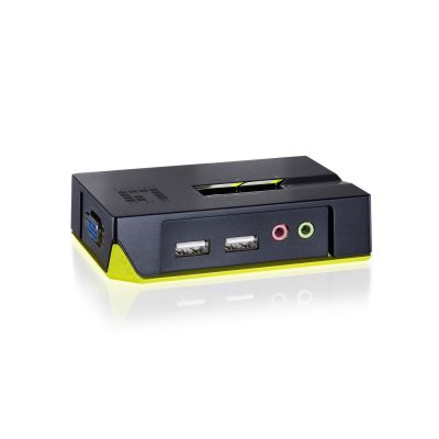 9. LevelOne KVM-0221 przełącznik KVM Czarny, Zielony
