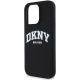 6. Etui DKNY Silicone White Printed Logo MagSafe na iPhone 16 Pro Max - czarne