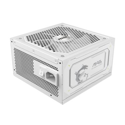 5. MSI MAG A1000GL PCIE5 WHITE moduł zasilaczy 1000 W 24-pin ATX ATX Biały