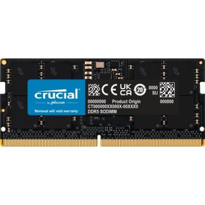 2. Crucial CT16G56C46S5T moduł pamięci 16 GB 1 x 16 GB DDR5 262-pin SO-DIMM Korekcja ECC