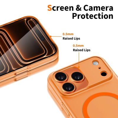 4. Etui Tech-Protect Magslim MagSafe na iPhone 17 Pro Max - pomarańczowe