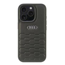 Etui Audi Synthetic Leather na iPhone 16 Pro 6.3" - czarne