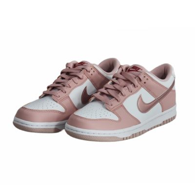 5. Buty dziecięce sneakersy damskie Nike Dunk Low GS Velvet Pink Różowe - DO6485-600