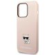 6. Etui Karl Lagerfeld Silicone Choupette Body na iPhone 14 Pro - jasnoróżowe
