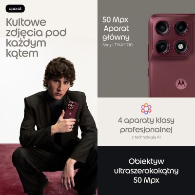7. Motorola edge 70 pro 17,2 cm (6.78") Dual SIM Android 16.0 5G USB Type-C 12 GB 512 GB 6500 mAh Bordowy