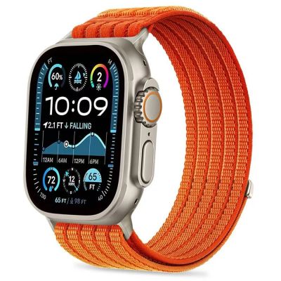 Pasek Tech-Protect Nylon Sport na Apple Watch 44 / 45 / 46 / 49 mm - pomarańczowy