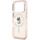 6. Etui Karl Lagerfeld IML Choupette Sketch Logo MagSafe na iPhone 17 Pro - różowe