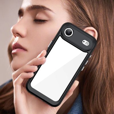7. Etui Outer Space na iPhone 17 Air - czarne przezroczyste