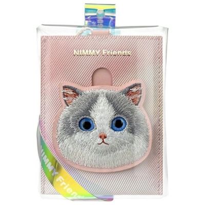 7. Portfel Nimmy Big Eyed Pet 2.0 Cat etui na karty - różowy